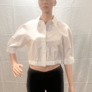Zara white blouse NWT